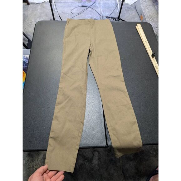 NWT H&M Skinny Fit High Waisted Trousers Leggings Treggings Large Beige Women's - Picture 4 of 7